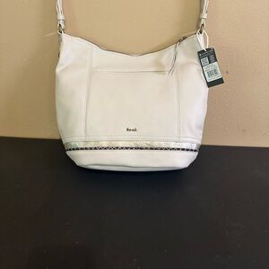 THE SAK Sequoia Hobo Bag. Luxurious leather. Elegant. NWT. Cream w/ gold/br trim